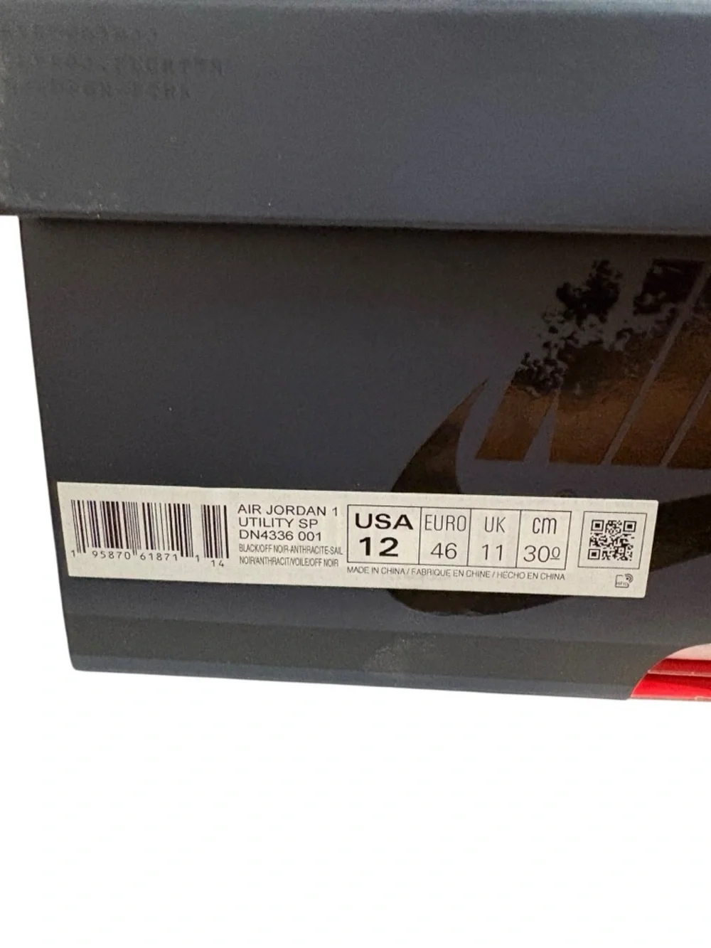 Nike Mens Air Jordan 1 Utility SP Shoes Black Size 12 New In Box DN4336-01